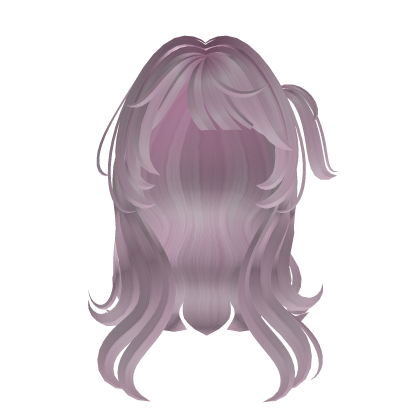 Cute Soft Fluffy Pastel Pink Hair Side Ponytail Roblox item