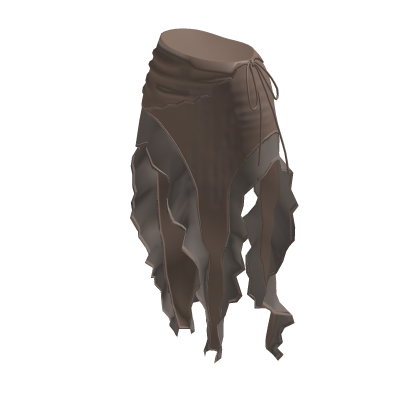 Fairy Grunge Tattered Layered Skirt (Brown) thumbnail