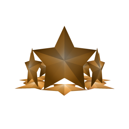Orange Shiny Star Crown