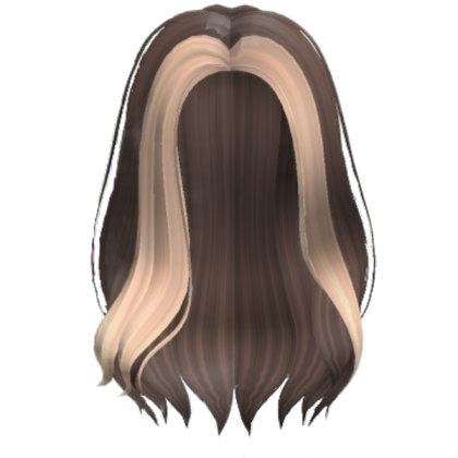 Long Hair Brown and blonde Roblox decal