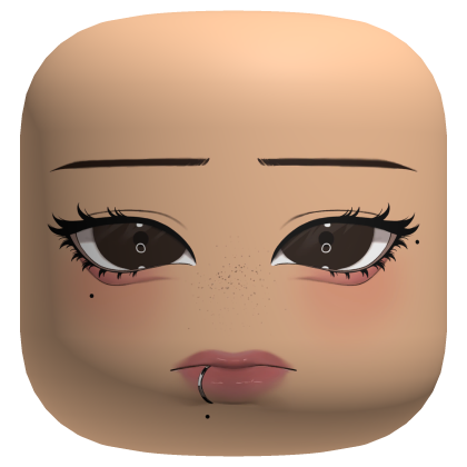 ♡ Y2K Pierced Princess face - light Roblox item