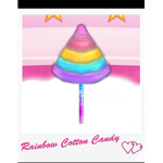 Rainbow cottan candy