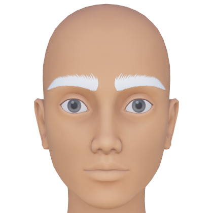Thick Manly White Eyebrows