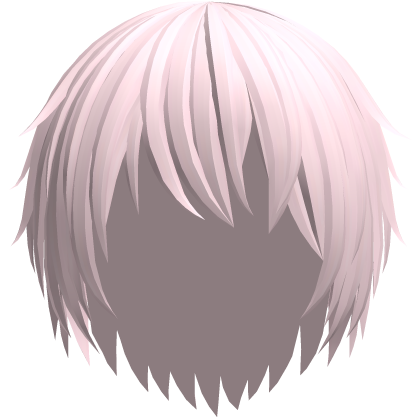 Pastel Pink Messy Emo Anime Vkei Moe Boy Hair Roblox item