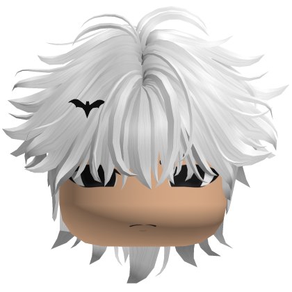 🎃 Messy Emo Halloween Boy Hair (White) Roblox item
