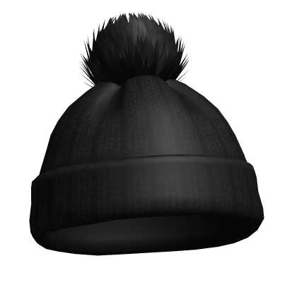 Black Essential Winter Bobble Hat Roblox item