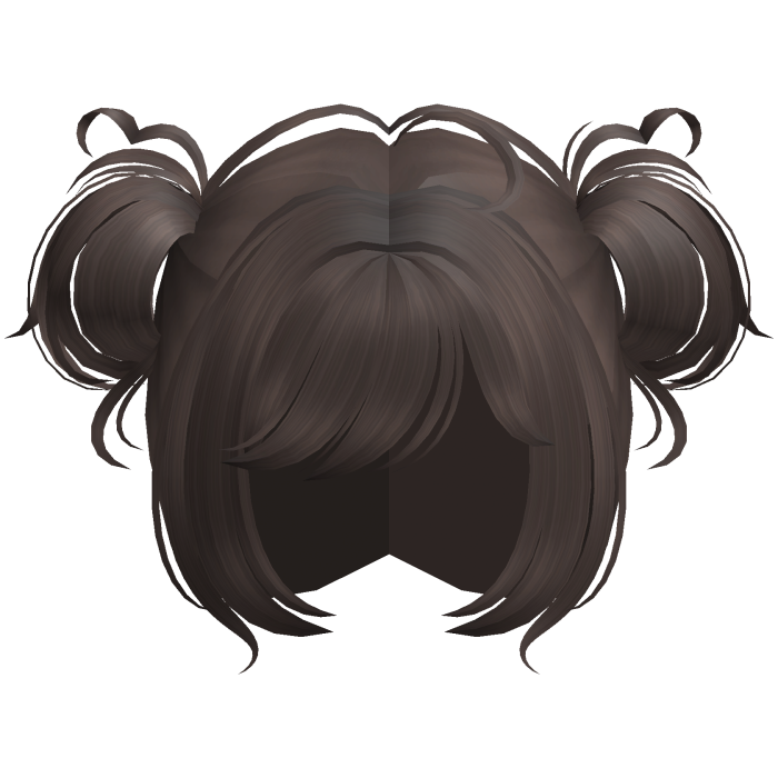 ♪ 〜 Dark Brown Fluffy Poofy Baby Kawaii Buns 