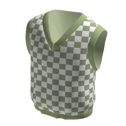 Green Checkered Vest