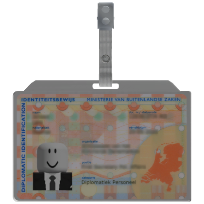 [⚠️] Dutch Diplomatic Identification card [Front] thumbnail