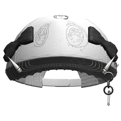 Grunge Anime Eyes Cap (White&Black)