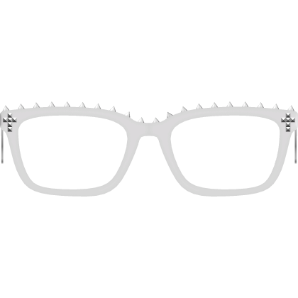 low white studded vkei emo glasses Roblox item
