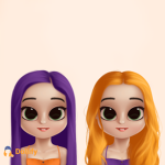 Paula, mamá y Beth en Roblox
