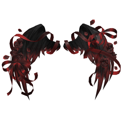 🎀 Rose Petal Angel Wings Ribbons Bows Crimson Red
