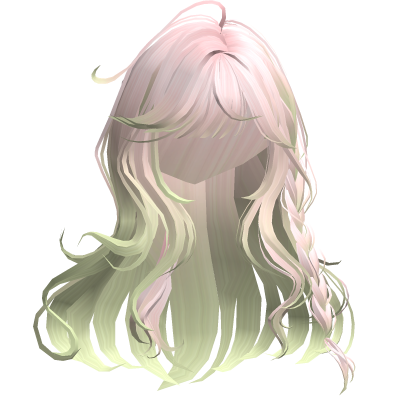 Igari Shoujo Girl Hair w/ Braids (Pink&Green)