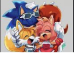 Sonic and friends with tails amy and knuckles