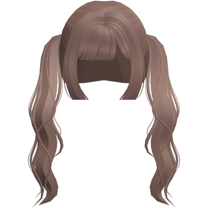 ♡ long curly cutecore pigtails in hazel ୧