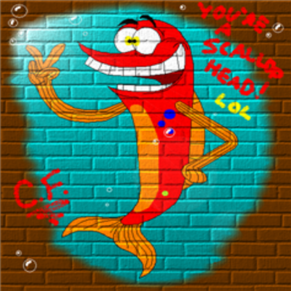 Crazy Fish™ graffiti (favorite, comment, take) Roblox decal