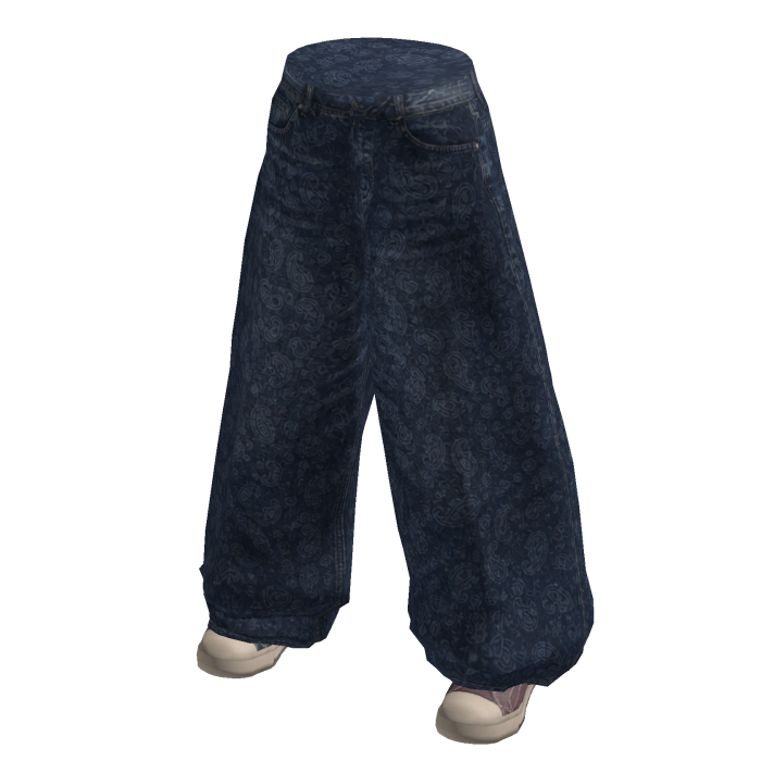 Indigo Paisley Pants