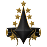Gold Black Star Crown