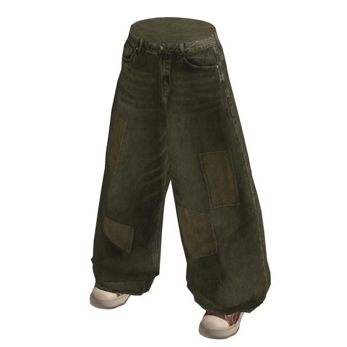 Olive Repair Twill Pants