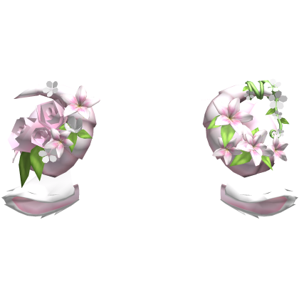 Pink Goat Sheep Flowery Pink Horns w White Ears Roblox item