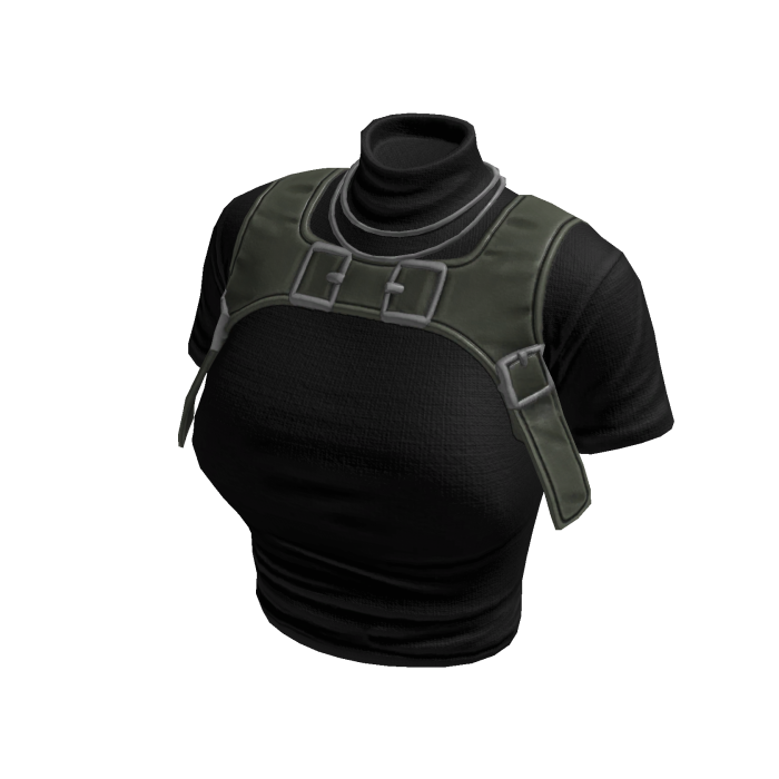  Y2K Stylish Top (Black Khaki)
