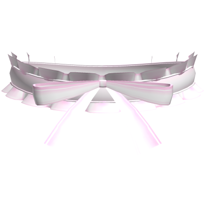 ♡ pink kawaii laced ruffled choker w bow Roblox item