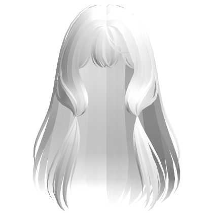 ♡ cutesy hime chii anime hair in white