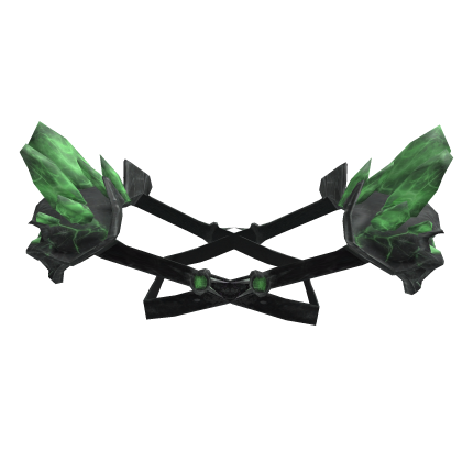 Green Warrior Demon Battle Pauldrons Realistic