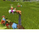 Wild animals and hunters