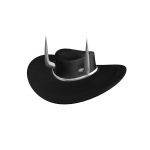 Cowboy Hat with Silver Spikes 🤠