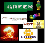Green Flaming Lions