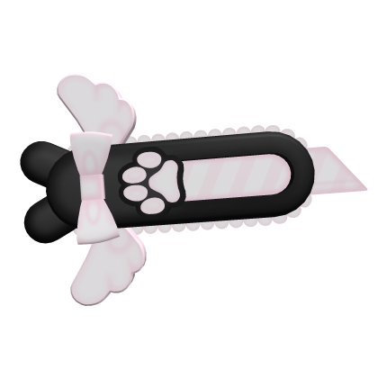 cute black & pink paw box cutter razor blade sh