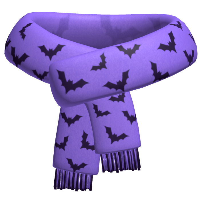 halloween bat scarf