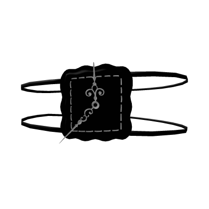 ♔ i'm late! black gothic eyepatch
