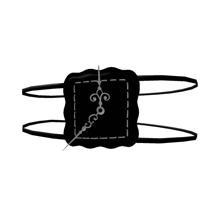 ♔ i'm late! black gothic eyepatch