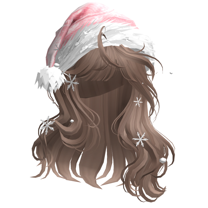 Christmas Hair w/Santa Hat (Milktea)