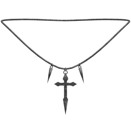silver vampire hunter cross chain Roblox item