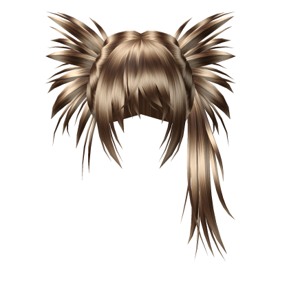 Y2K Spikey Alt Scene Hair Golden Brown