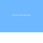 Thermals Clothing Line