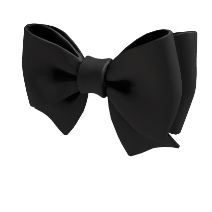 Black Dainty Hair bow Roblox item
