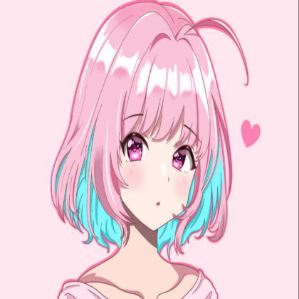 Pink hair anime girl Decal Roblox decal