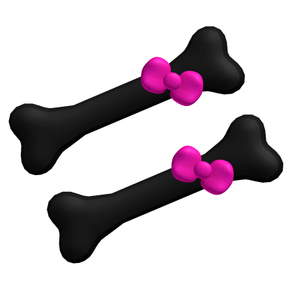 Hair Clip Bone Black Kitty Clips Skeleton Jewelry Roblox item