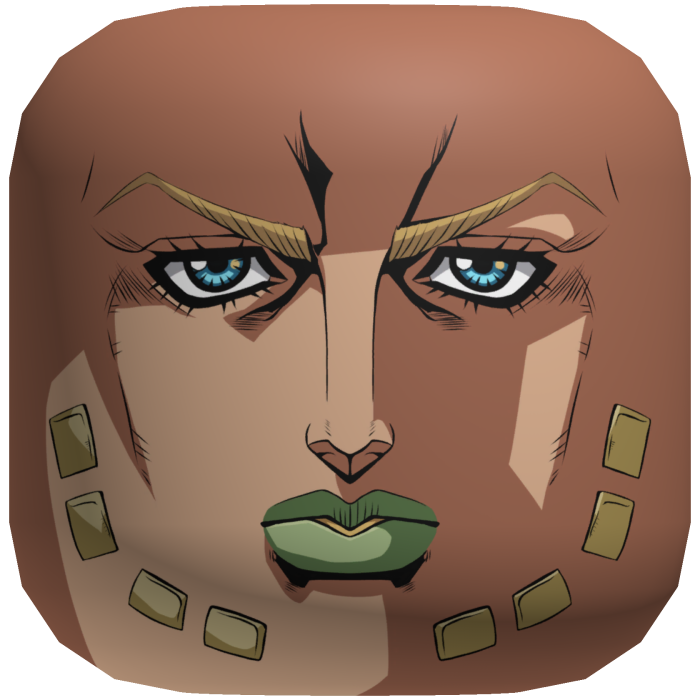 Gyro Zeppeli face [Anime] [Open mouth]