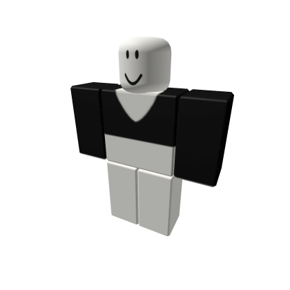 plain black V neck crop baddie cnp slender hey lol - Roblox