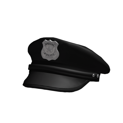 Black Police Hat Roblox item