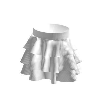 Layered ruffle skirt white shop