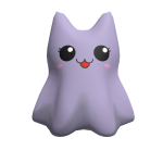 Purple Ghost Kitty