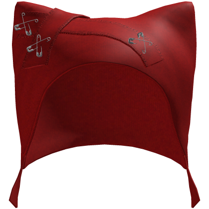 emo y2k cat beanie red
