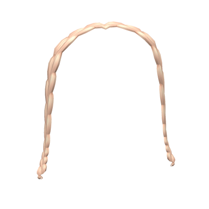 blonde front braids bangs Roblox item